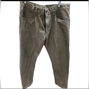 Filson Original Dry Tin Cloth 11.5 Ounce Mens Pant Size 34x32 Marsh Olive READ